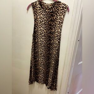 Cherish lightweight cheetah print dress